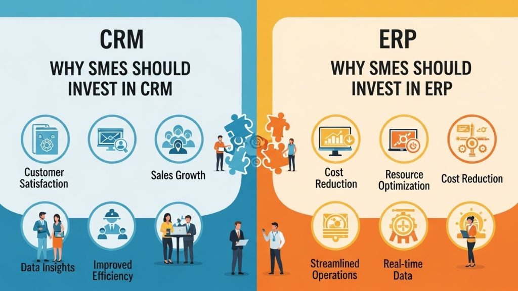 Why SMEs Should Invest in CRM and ERP Software