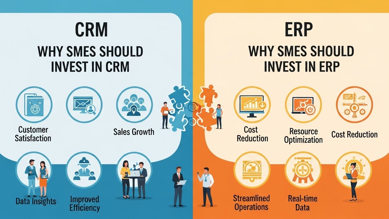 Why SMEs Should Invest in CRM and ERP Software